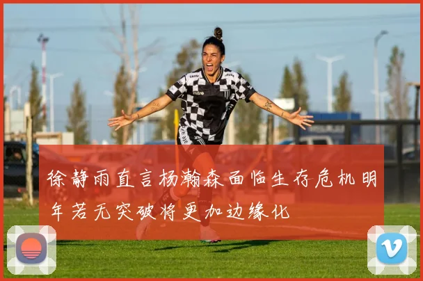 徐静雨直言杨瀚森面临生存危机明年若无突破将更加边缘化